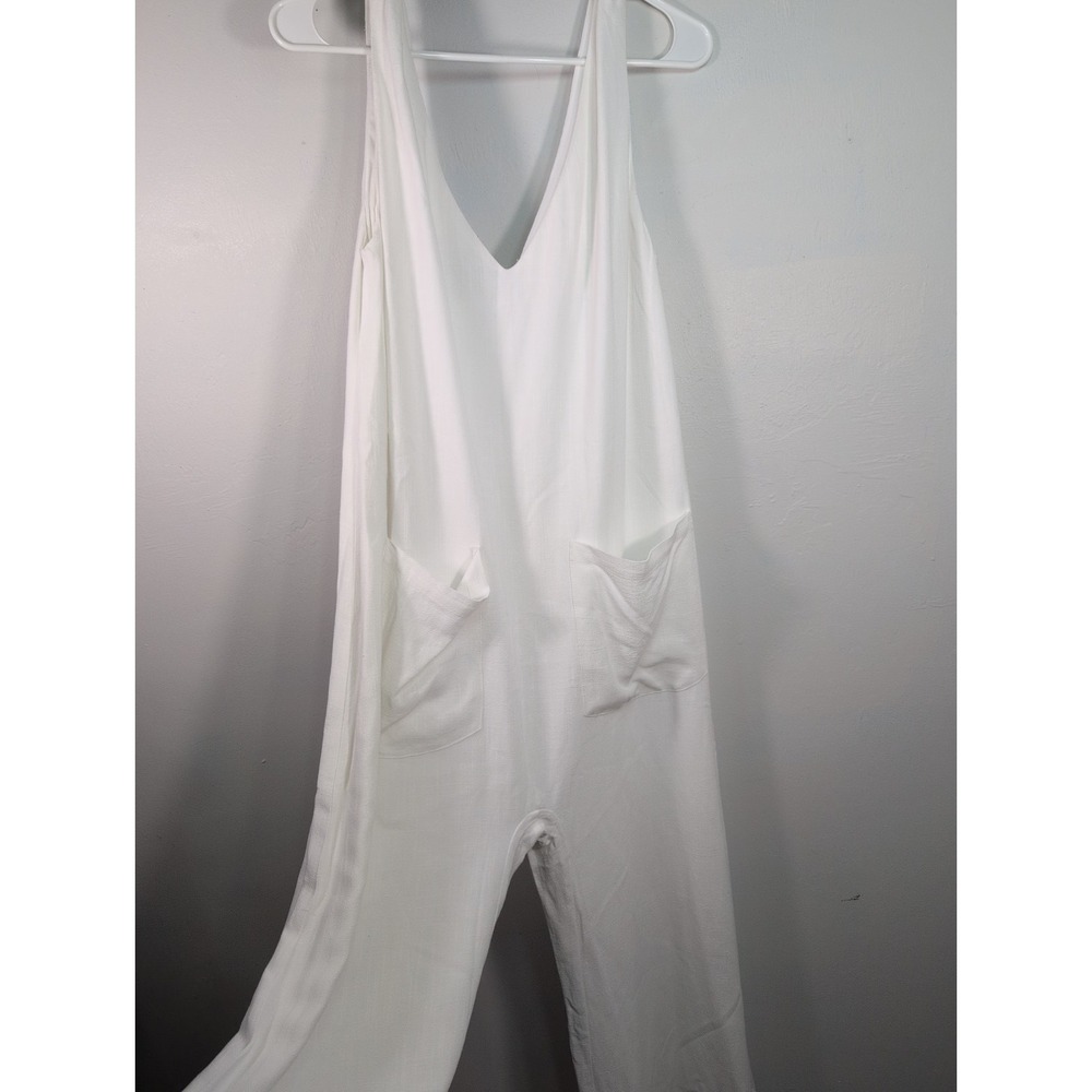 BUMPSUIT Jumpsuit Maternity Romper Small White Stretchy Soft Sleeveless